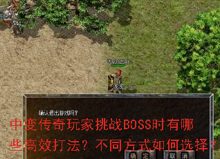 б䴫սBOSSʱЩЧ򷨣ͬʽѡ
