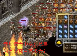 赤月传奇中双头兄弟的差异究竟有多大? 赤月传奇中双头兄弟的差异究竟有多大?