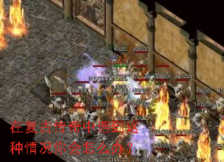 在复古传奇中遇到这种情况你会怎么办? 在复古传奇中遇到这种情况你会怎么办?