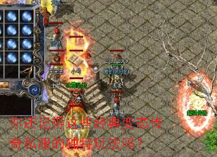 你还记得这些经典变态传奇私服的独特玩法吗? 你还记得这些经典变态传奇私服的独特玩法吗?